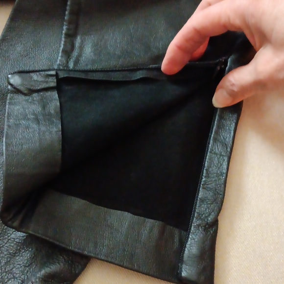 ASOS black leather pants NWOT - Picture 6 of 6